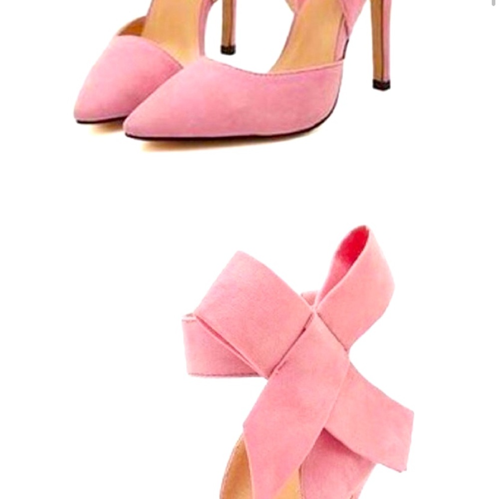 Bow Tie Pink High Heels - Picture 7 of 15